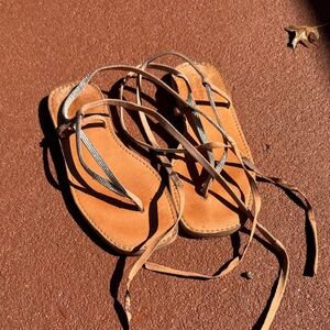 Brown Leather Women's Sandals